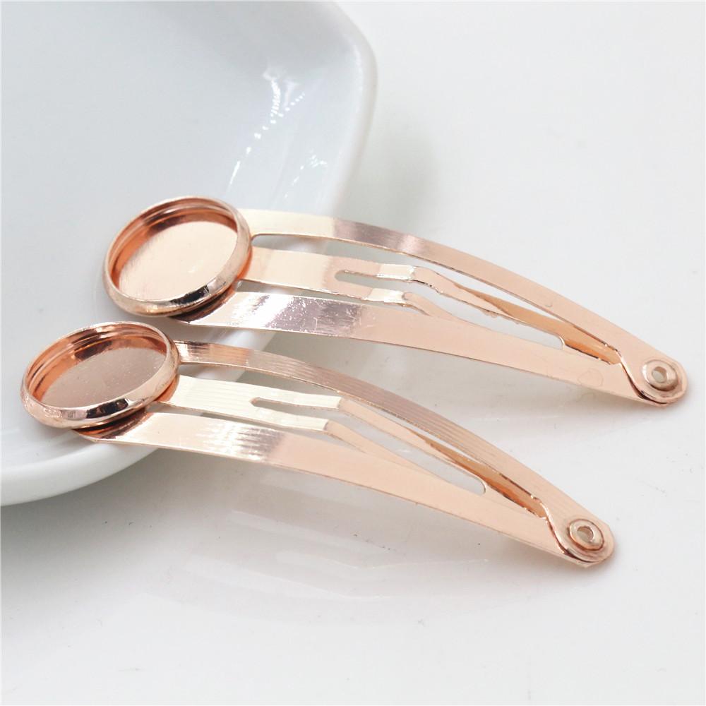 12mm 20mm 10pcs High Quality Classic 8 Colors Plated Copper Material Hairpin Hair Clips Hairpin Base Setting Cabochon Cameo base