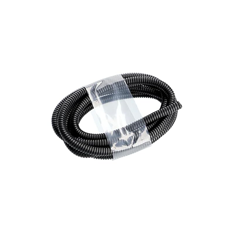 Amon Corrugated Wiring Tube, 7mm Diameter, 2m Length (Cable Protection, Cord Cover, Slit Type) 1116