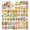 Glitter Capybara Photocards Double-sided Collection Cards Portable Lomo Cards  Gift