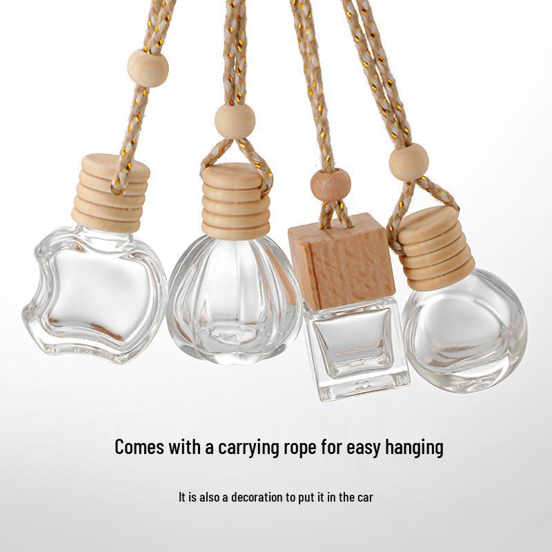 Luxury Car Perfume Diffuser - Aromatherapy Glass Bottle with Lanyard