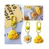 Cujmh Resin Fried Egg Keychain Cute Simulation Food Pendant Bag Charm Accessory