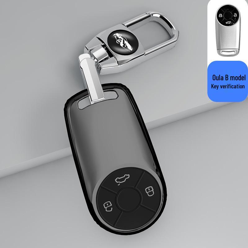 Transparent Key Case for ORA Good Cat, Ballet Cat, Black Cat, White Cat, Wild Cat, and Great Wall Cars