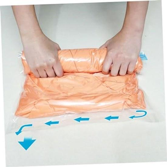 No brand item 10 pieces vacuum compression bags compressible packing cubes storage organizer travel luggage sealer space saver foldable Pe
