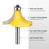 8mm Shank Handle Large Diameter 53 63mm Fillet Cutter Woodworking Milling Cutter Chamfering Cutter Arc Cutter Edge Trimmer Head
