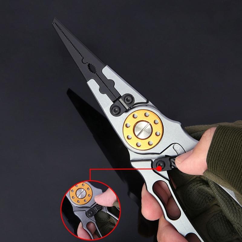 Compacts Fishing Tool Pliers with Stainless Steel Reliability Lures Pliers for Lured Fishing Enthusiasts