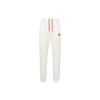 Solid Color Logo Label Drawstring Lace Up Elastic Cuff Fleece Lined Knitted Sweatpants Women's Mountain Peak White FD4069-121