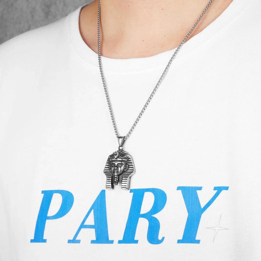 Pharaoh Necklace Ancient Egypt Egyptian Symbol Eternal Life Pendant Amulet Talisman Power Authority Jewelry