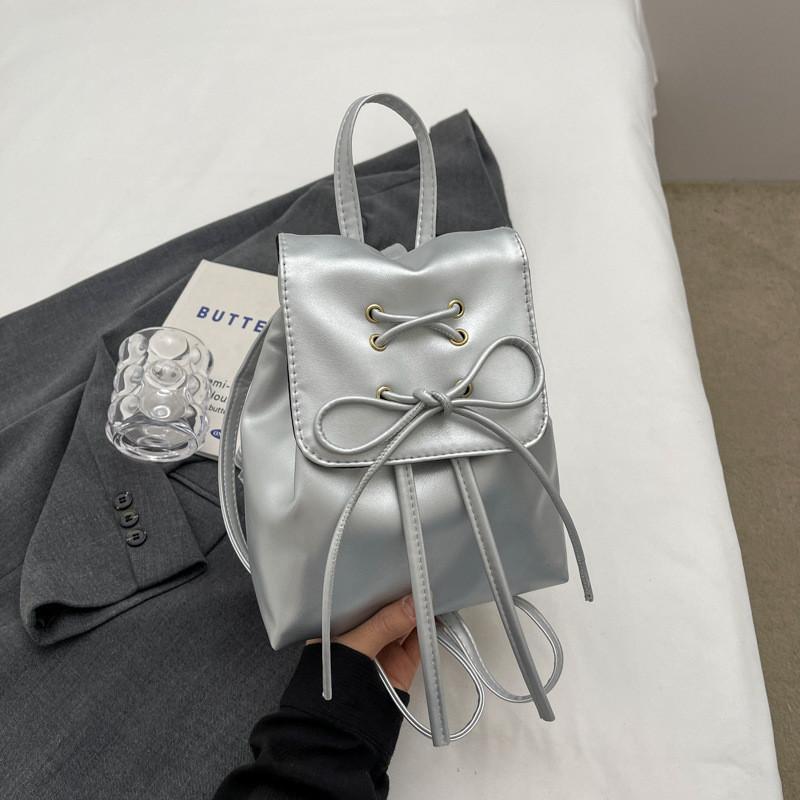 Stylish Korean Bowknot Backpack For Women Trendy Fashionable Handbag With Soft Pu Material