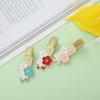Cherry Blossom Spring Pen Clips Metal Paper Fix Clip Portable Bookmark  Pen Accessories