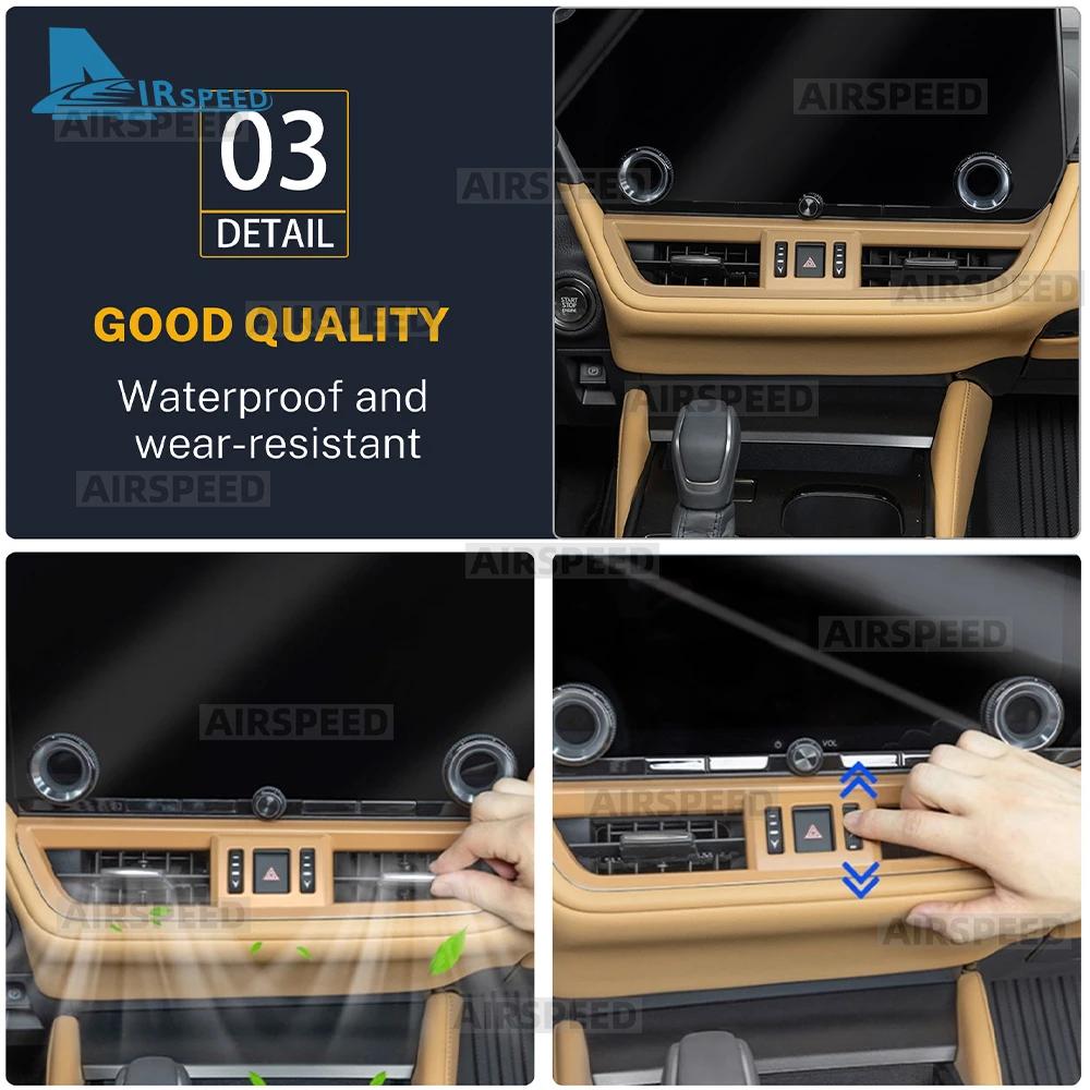 ABS Carbon Fiber Texture Cover LHD Trim For Lexus ES ES200 ES250 ES300h ES350 2025 2026 Central Control Air Outlet Accessories