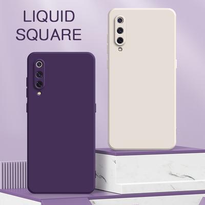Quadratische flüssige Silikonhülle für Xiaomi Mi 8 9 SE Pro Lite Kameraschutz süßes Telefon Capa Mi8 Mi9 8SE 9SE 8Lite 9Pro