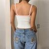 2026 Spicy Sweet Style Color Block Cropped Camisole with Hollow-out Bowknot for Women