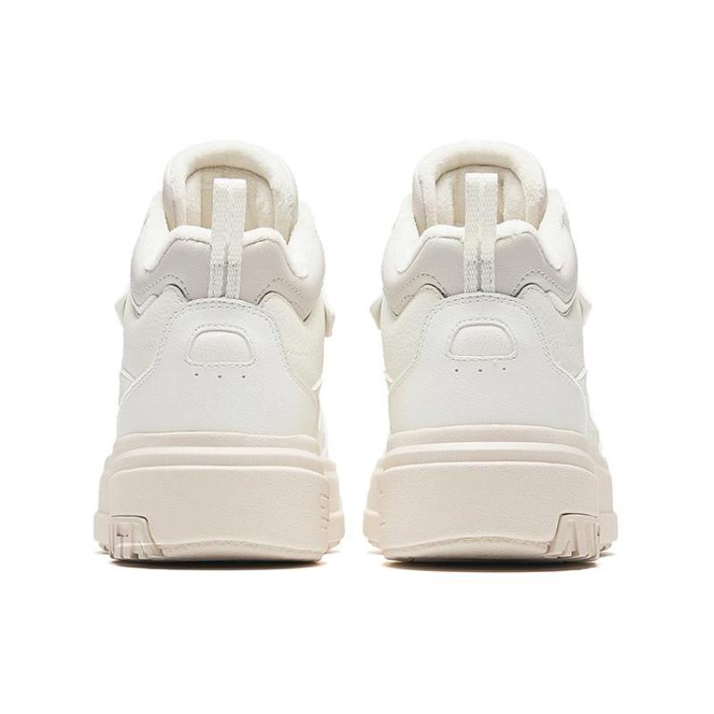 Anta Slip Resistant Abrasion Resistant High top Skateboard Shoes Women's White Sneakers 922348902-1