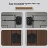 Automatic No-Drill Wooden Door Closer with Rebound Feature