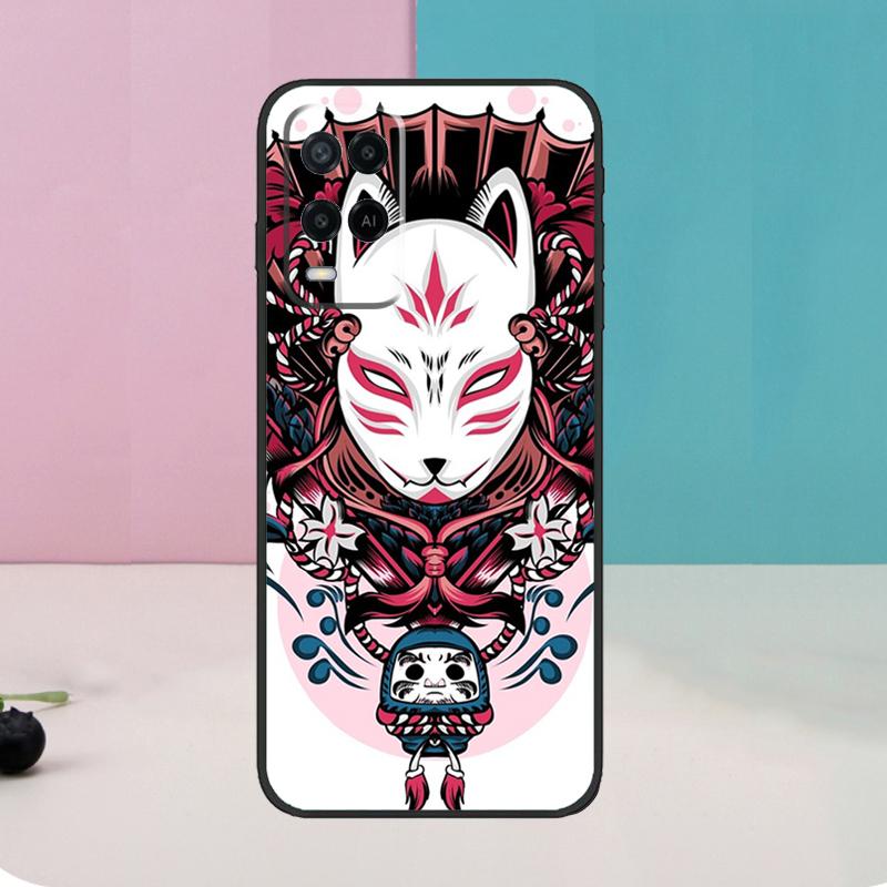 

Японская маска лисы Кицунэ для OPPO A74 A94 A54 A58 A78 A98 A5 A9 A53 A15 A52 A72 A17 A57 A77 A16 A76 A96 A57S Чехол OPPO A74 4G
