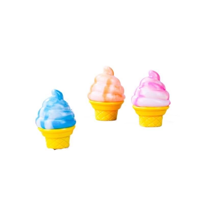 Maltose Two-Color Ice Cream Ice Cream, Kneading Music Explosion Decompression Cone, Small Toy Yiwu