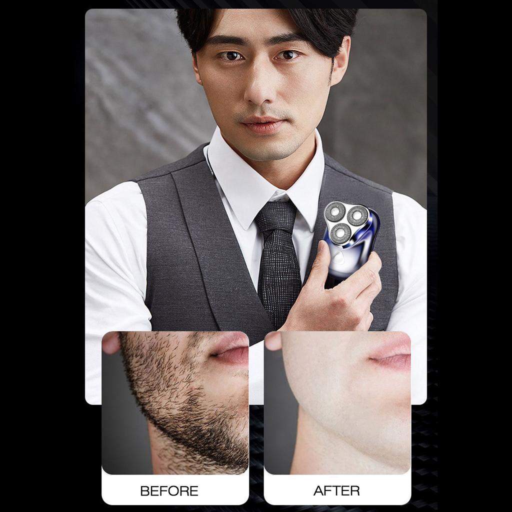 Triple Head Razor Electric Men s Mini Razor Full Body Wash Portable Rechargeable Beard Razor