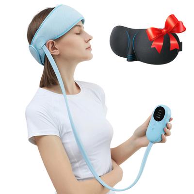 Electric Head Massager Hot Compress Airbag Air Pressure Massage Instrument Heating Headache Relief Scalp Deep Relax Headband USB
