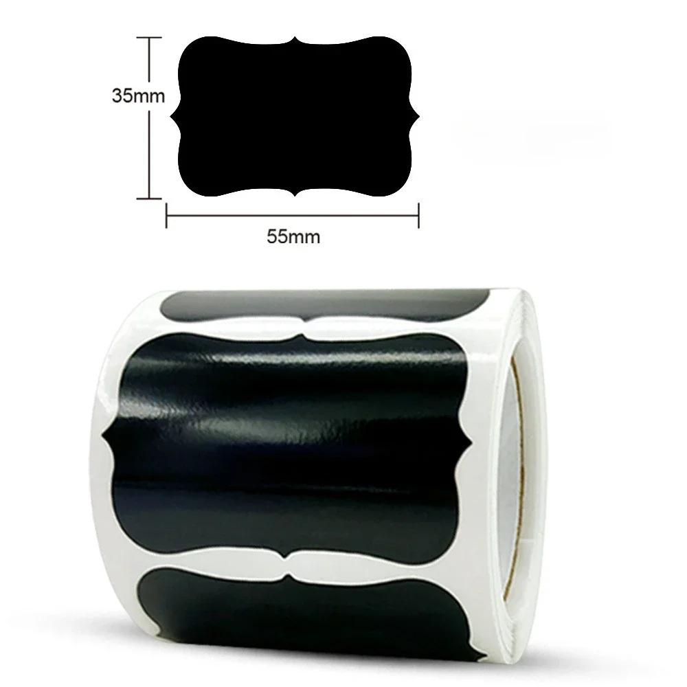 120 szt./rolka Wodoodporne Olejoodporne Usuwalne Naklejki Etykiety na Żywność na Słoiki Pojemniki Butelki na Przyprawy Zawierają Pisak