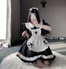 Kostým služky Cosplay Ženy Klasické Šaty služky s krátkým rukávem Oblečení Japonsko Sexy Lolita Zástěra Uniforma Halloween Oblečení zdravotní sestry