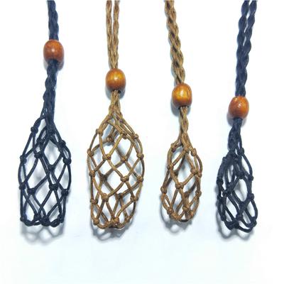 Zubehör Hohlsteinhalter Ersatzkristallhalter für Steine DIY Lederkordelhalter