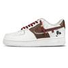 Air Force 1 Pelle Sintetica Antiscivolo, Resistente all'Abrasione, Rialzante Mid top CW2288-111(Team731-)