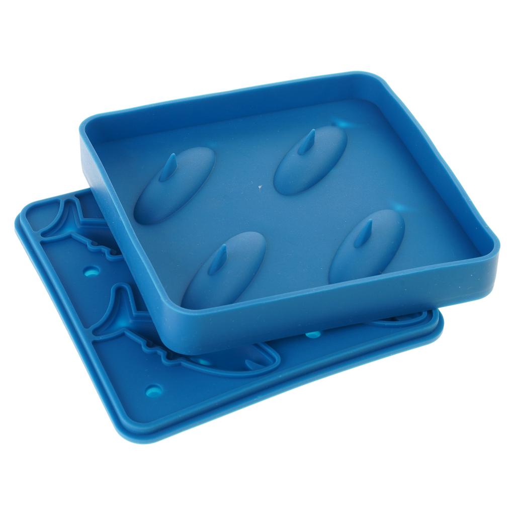 Unique Shark Shape Ice Tray Easily Release Ice Making Tool Molds Food Grade Silicone Ice Maker Mold Easy To Clean