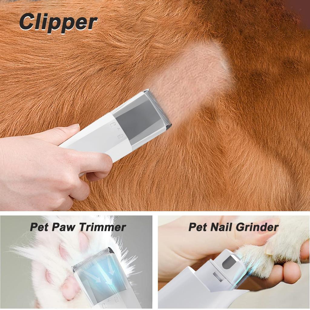 New 7-in-1 Multi-functional Pet Hair Trimmer, Dog and Cat Vacuum Set, Vacuum Trimming and Shaving Machine
