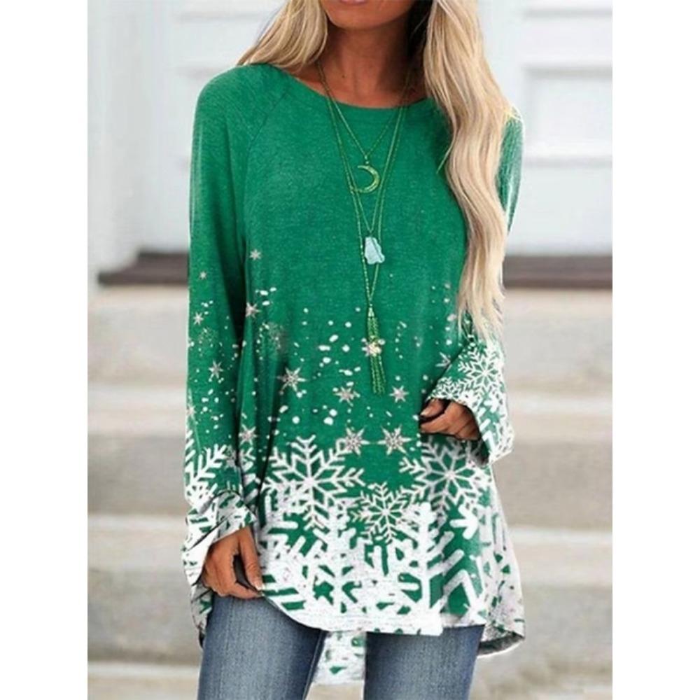 Women'S Autumn T-Shirt Fashion Oversized Top Street Harajuku Clothing Crewneck Long Sleeve T-Shirt New Women'S Casual T-Shirt