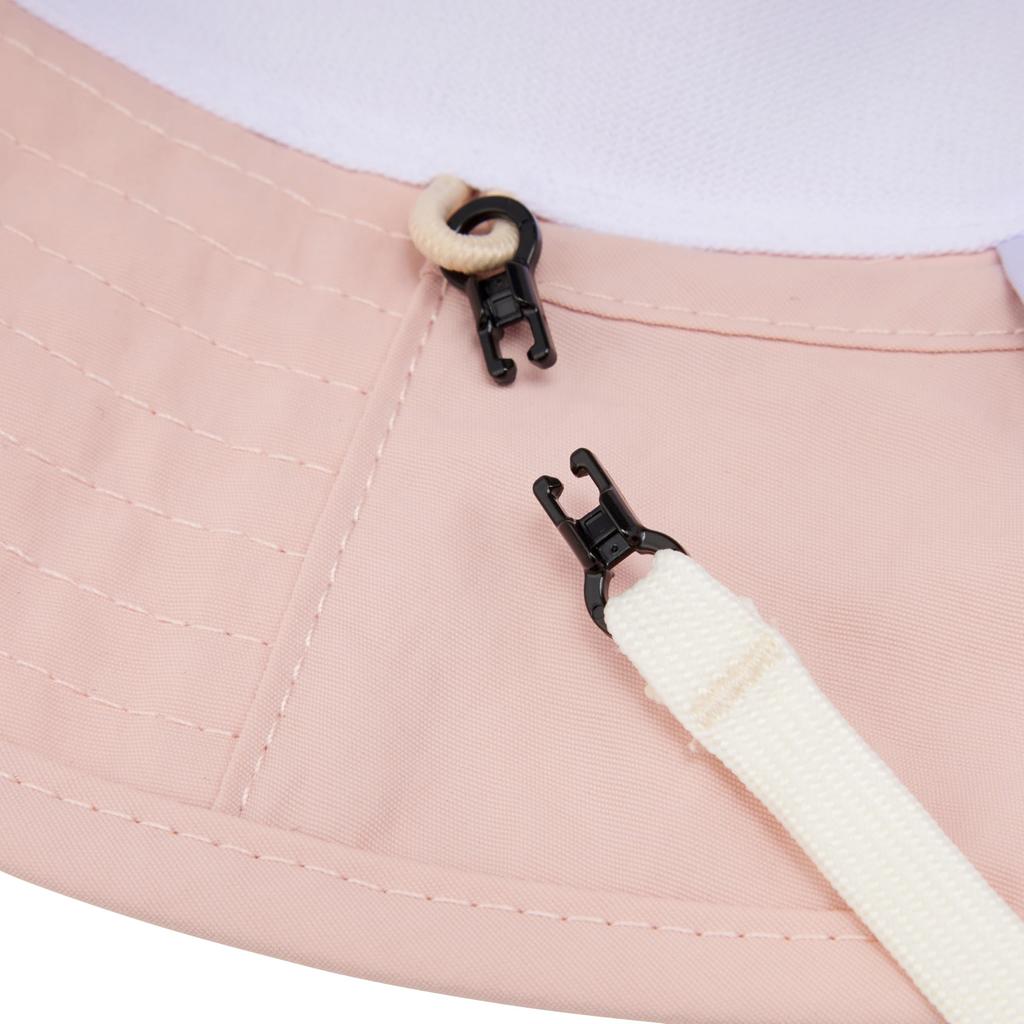 MIKI HOUSE UV with Sunshade for Boys and Size M Hat, Protection, Cover, Logo, Girls, Baby, Kids, Children's Clothing, (50-52cm), Pink, 12-9104-148