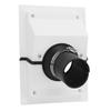 HVAC Wall Penetration Line Set Cover Kit Plastic Split AC Line Set Wall Cover with Soft Gasket for Indoor Outdoor   Conditioner