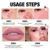 HANDAIYAN 6er-Set Doppelseitiger Flüssig-Rouge und Lipgloss 2-in-1 Wangenfarbe Matt Natürlich Langanhaltendes Lippen- und Wangen-Make-up für Damen