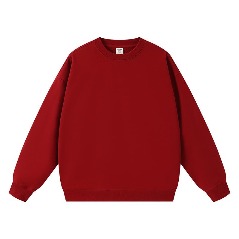 Unisex Trendiges Lockeres Oversize Sweatshirt mit Rundhalsausschnitt und Überschnittenen Schultern, Langärmlig