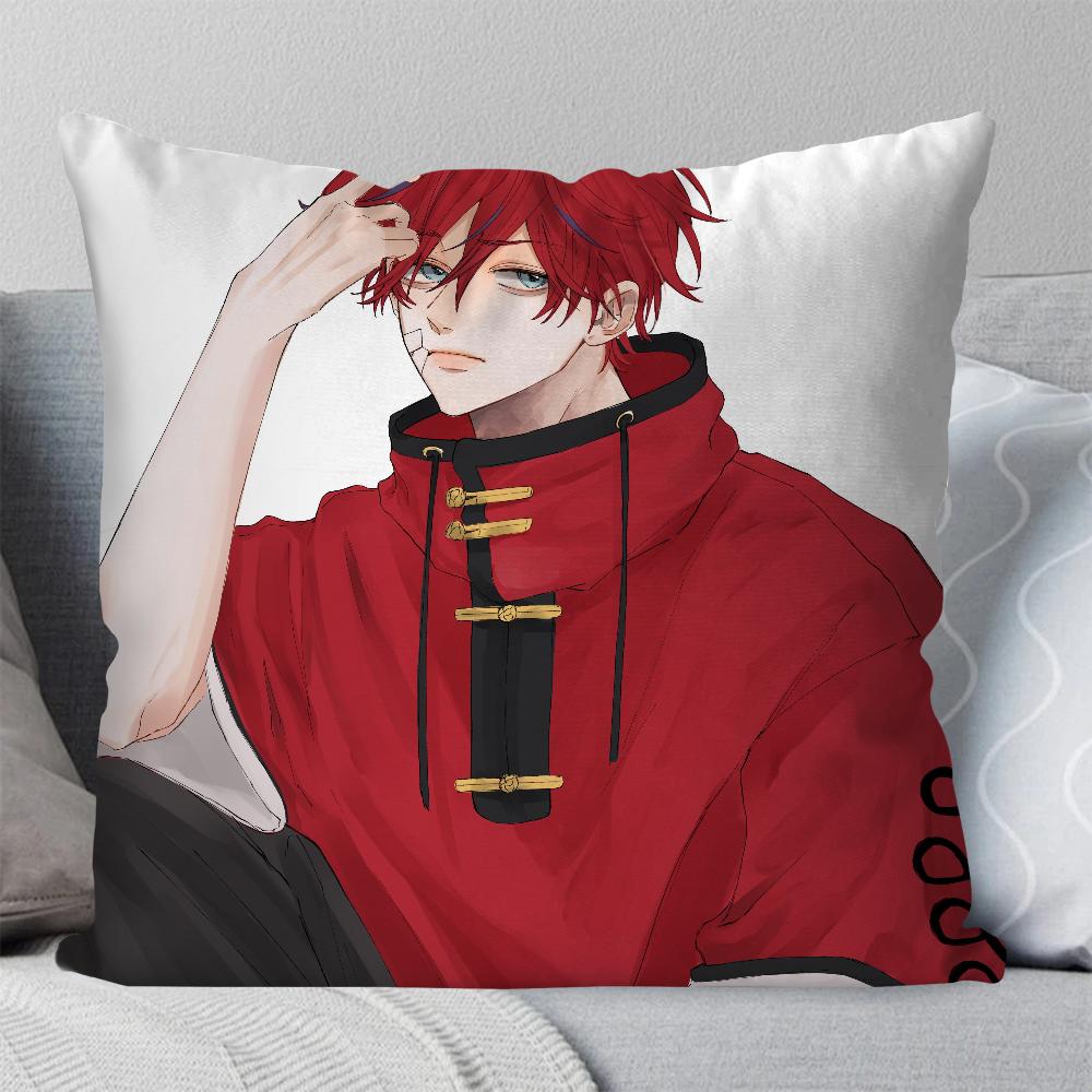Manga G-Gokurakugai Pillow Case Square Pillow Bedroom Sofa Leisure Comfort Cushion Car Living Room Home Decoration 40X40