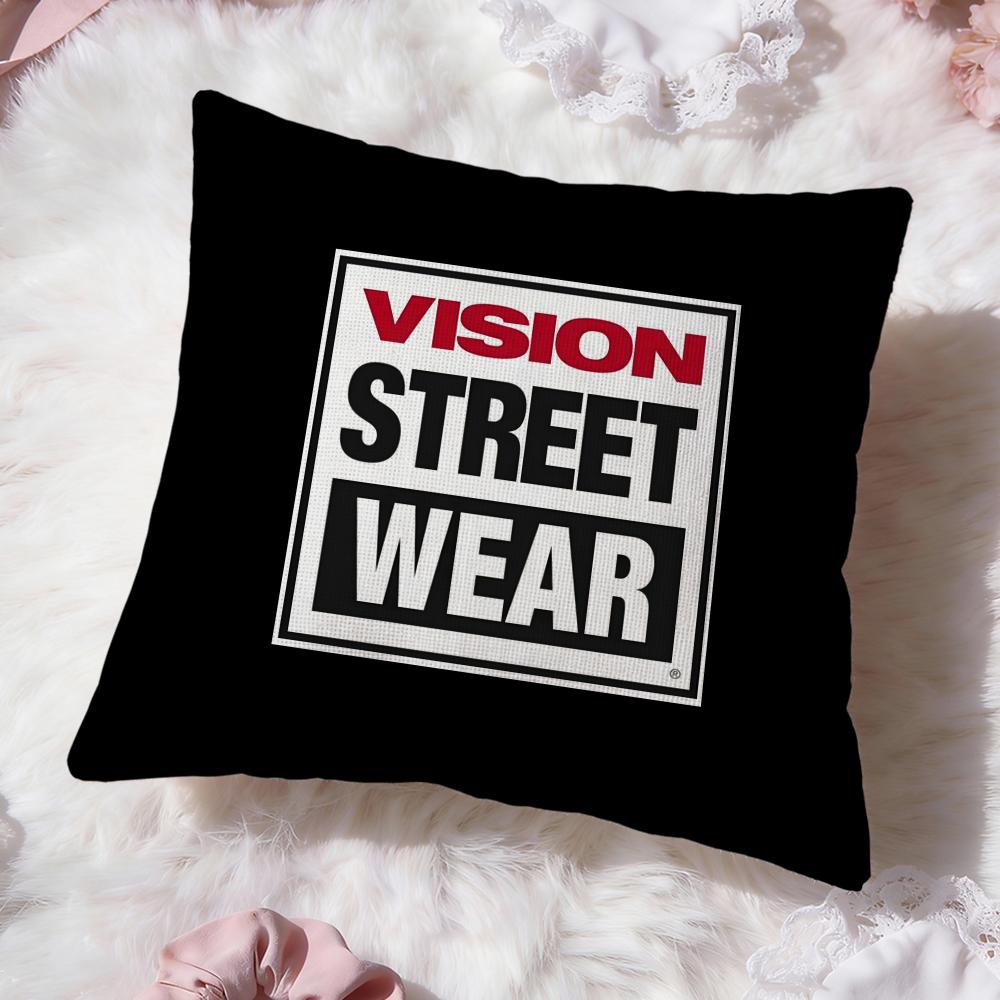Brand V-Vision Street WearS Cushion Cover Premium Comfort Reversible Pillow Cove -Two in One Design for Any Room & Car Interior