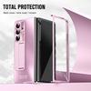 For Samsung Galaxy Z Fold7 5G Case Kickstand Matte PC Phone Cover with Tempered Glass Film