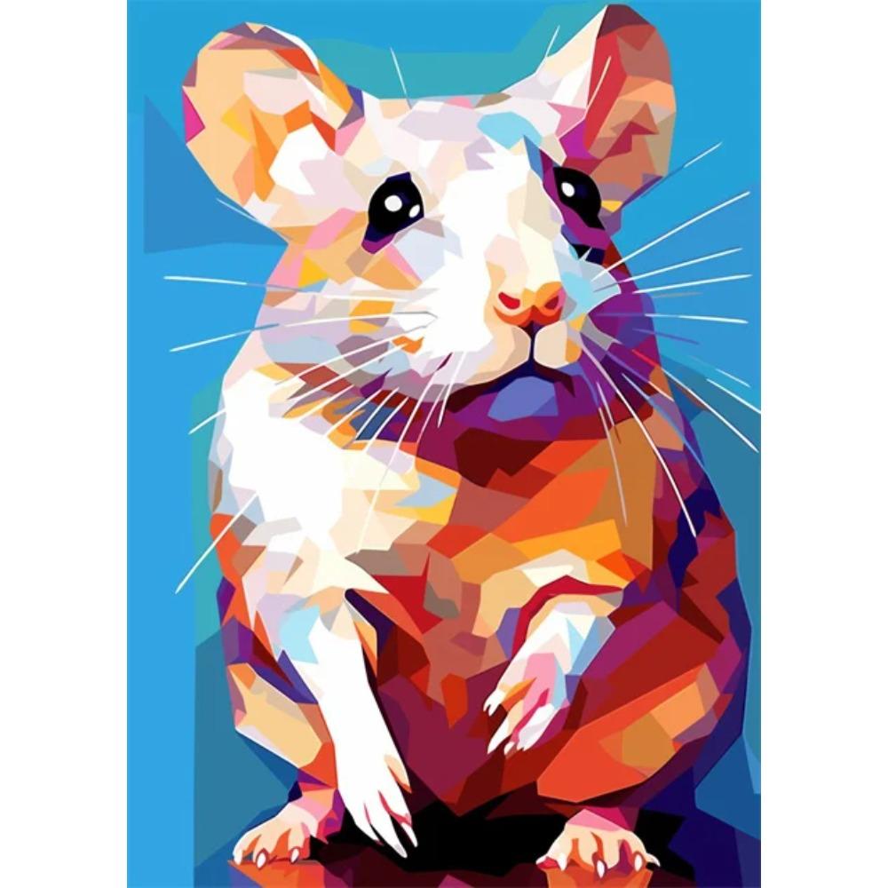 Abstrakt Färgstark Vilda Djur Canvasmålning Bläckfisk Katt Apa Lejon Graffiti Popkonst Målare Väggkonst Väggmålning för Heminredning