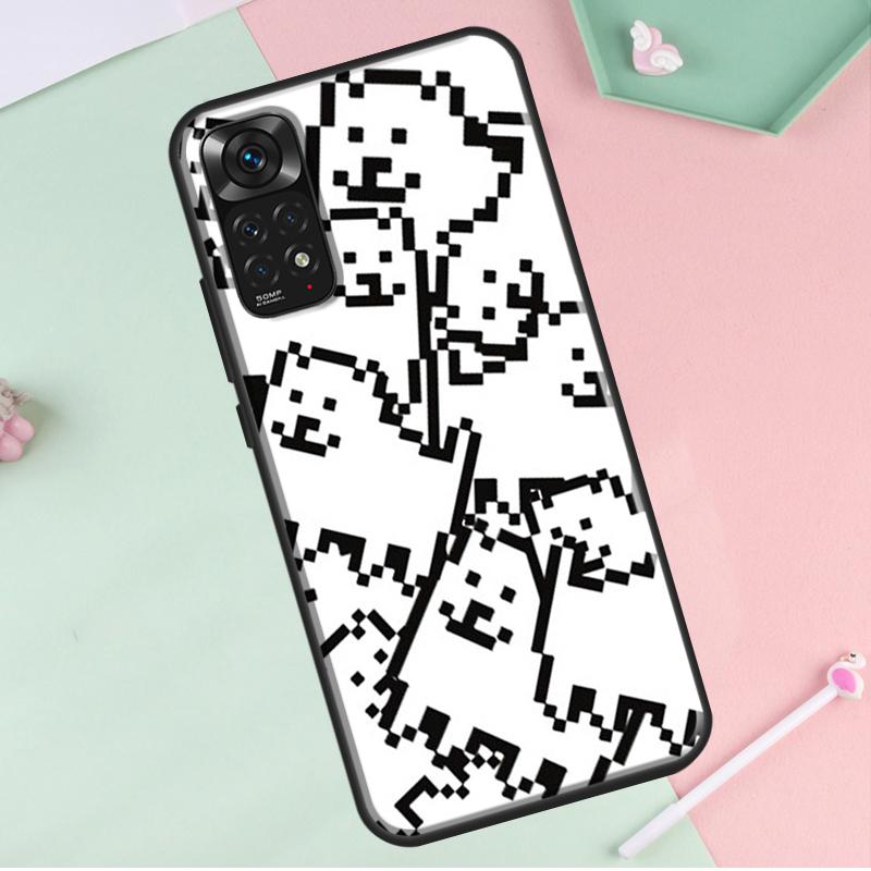 

Чехол Undertale надоедливая собака для Redmi Note 12 Pro Plus для Redmi Note 10 8 9 11 Pro 12S 11S 10S 9S 9C 10C 12C чехол Redmi Note 12ProPlus