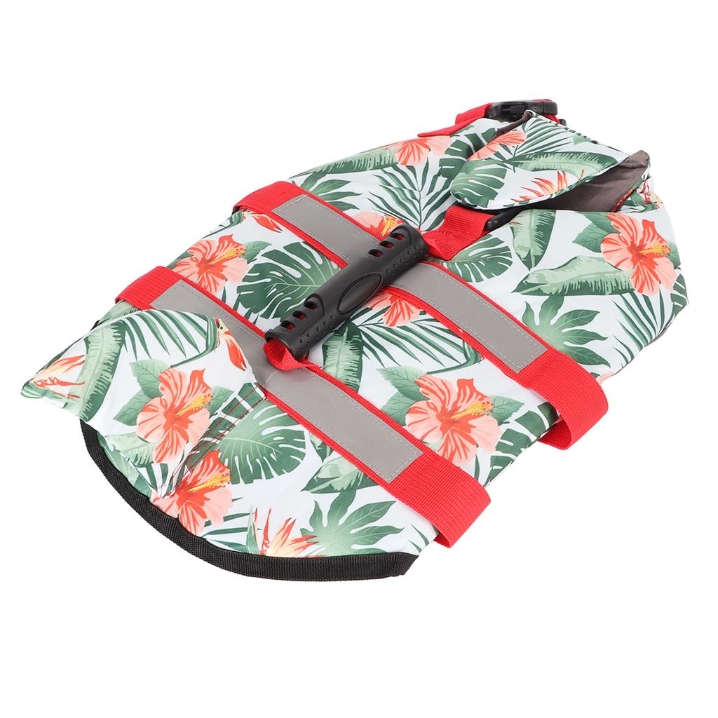 Hunde-redningsvest Hawaiisk stil Refleksstripe Borrelåsdesign Overlegen oppdrift Kjæledyrsliv