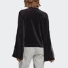 Adidas Originals Velvet Sweater Sports Short Round Neck Pullover Women Sweater Black ED4752