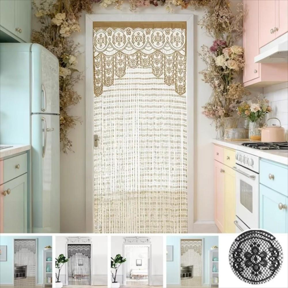 String Door String Curtain Jacquard Wall Closet Curtain Boho Door Drapes  Curtain Decorations