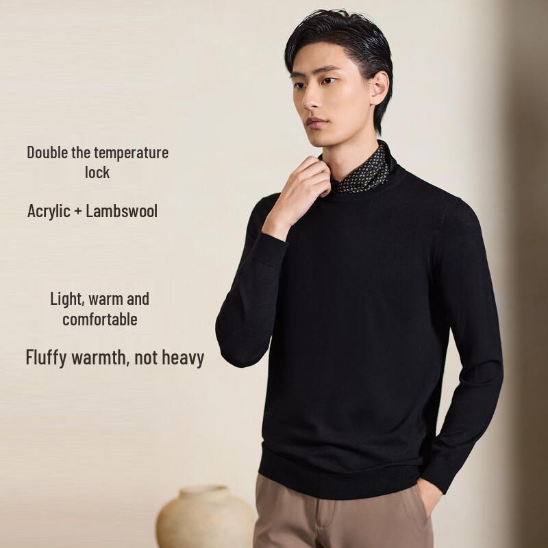 Langdeng Men's Business Casual Knit Pullover