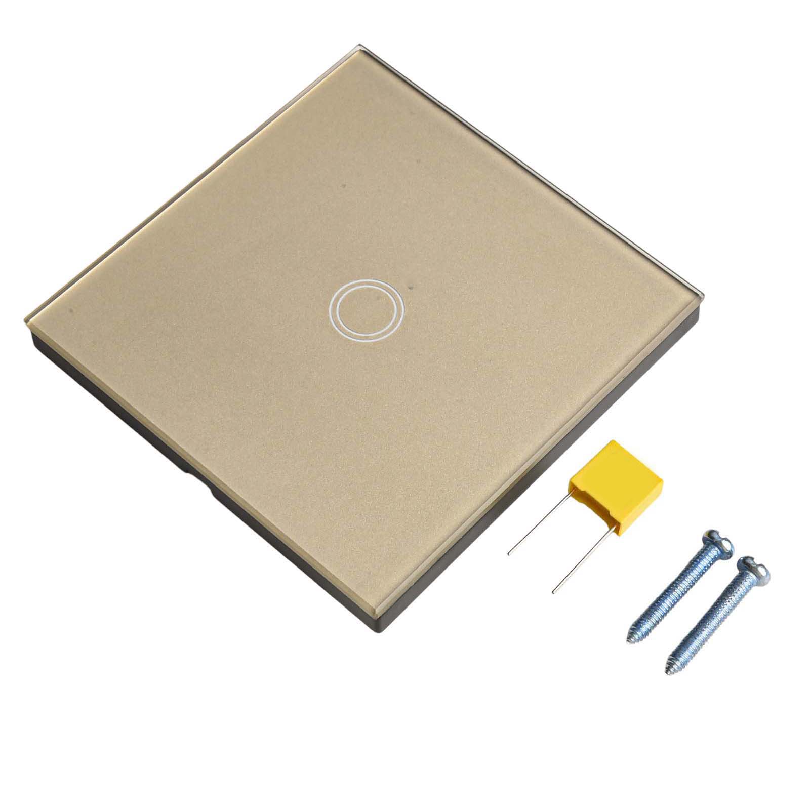 Одноклавишный сенсорный выключатель для светодиодной лампы/лампы накаливания 1-клавишный 1-полюсный сенсорный выключатель света 2025 Горячая распродажа Бренд. Новый и высококачественный