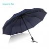 Paradise Umbrella Fully Automatic Storm-Resistant Umbrella, Three-Fold, 10-Rib, Extra Large and Reinforced, One-Button Open/Close, Business Style