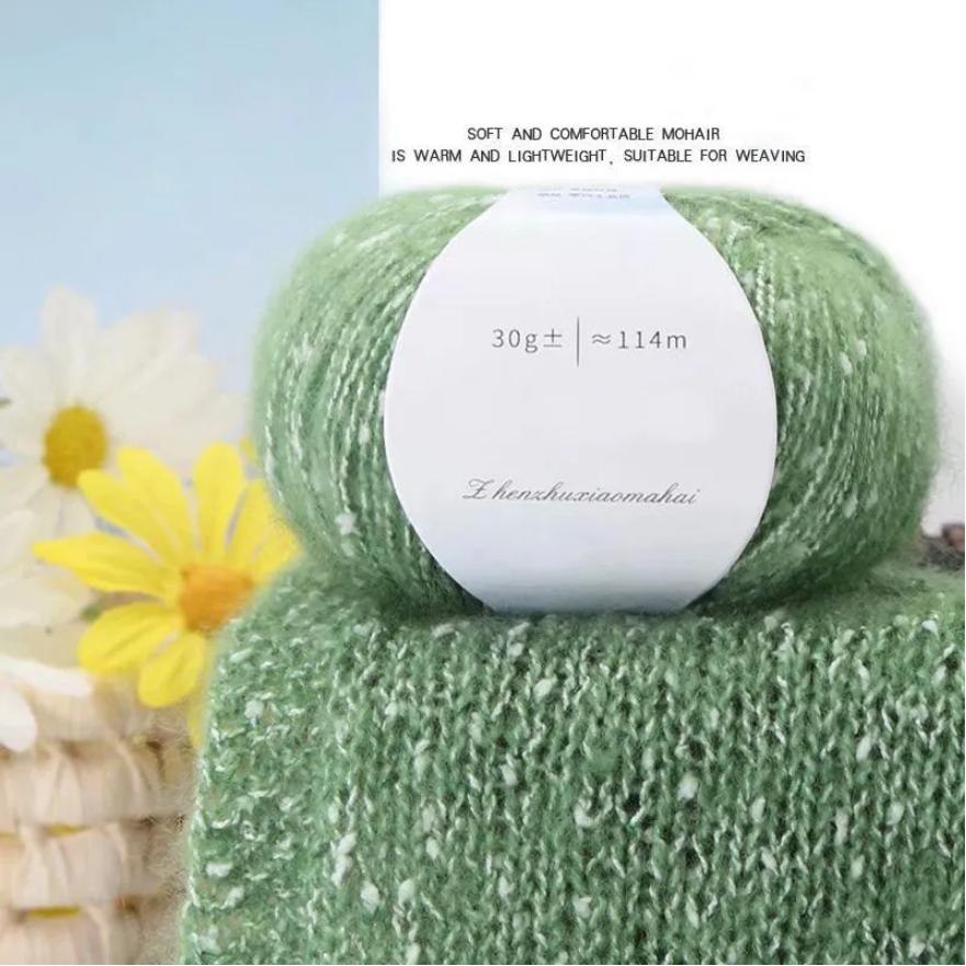 

Шерсть Мохер One Size зелёный