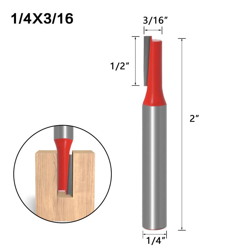 1/7 stücke Einzigen Doppel Flöte Gerade Bit 6mm 1/4 zoll Schaft Fräser für Holz Wolfram Hartmetall Router bit Holz Werkzeug