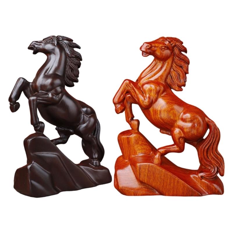 Lucky Wealth Horse Statues Sculptures Animal Statue Collectibles Figurines Feng Shui Ornament Home Decorations Gift