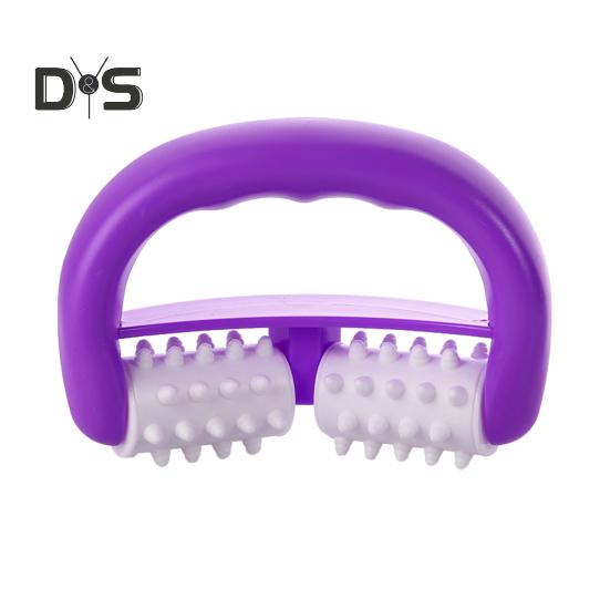 

Массажер для глубоких тканей, антицеллюлитный массажер, эргономичный дизайн, легкий портативный неэлектрический роликовый массажер фиолетовый