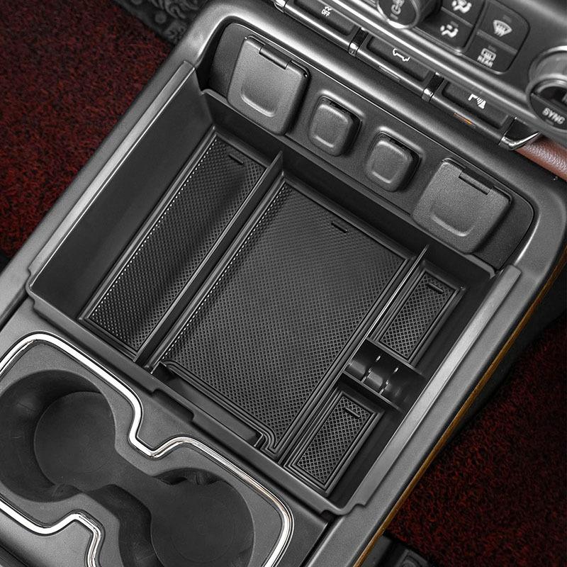 Auto-Mittelkonsolen-Organizer für Chevy Silverado/GMC Sierra 1500 2014-2018 und 2500HD/3500HD 2015- Aufbewahrungsbox Zubehör