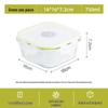 Camellia Microwave-Safe Glass Food Storage Containers